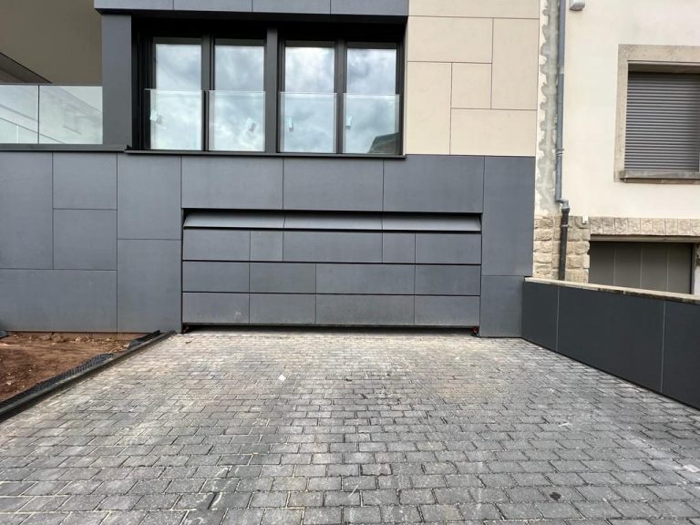 Réalisation porte de garage – Fermé-Lux Luxembourg