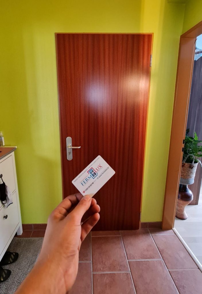 Réalisation porte d’entrée – Fermé-Lux Luxembourg