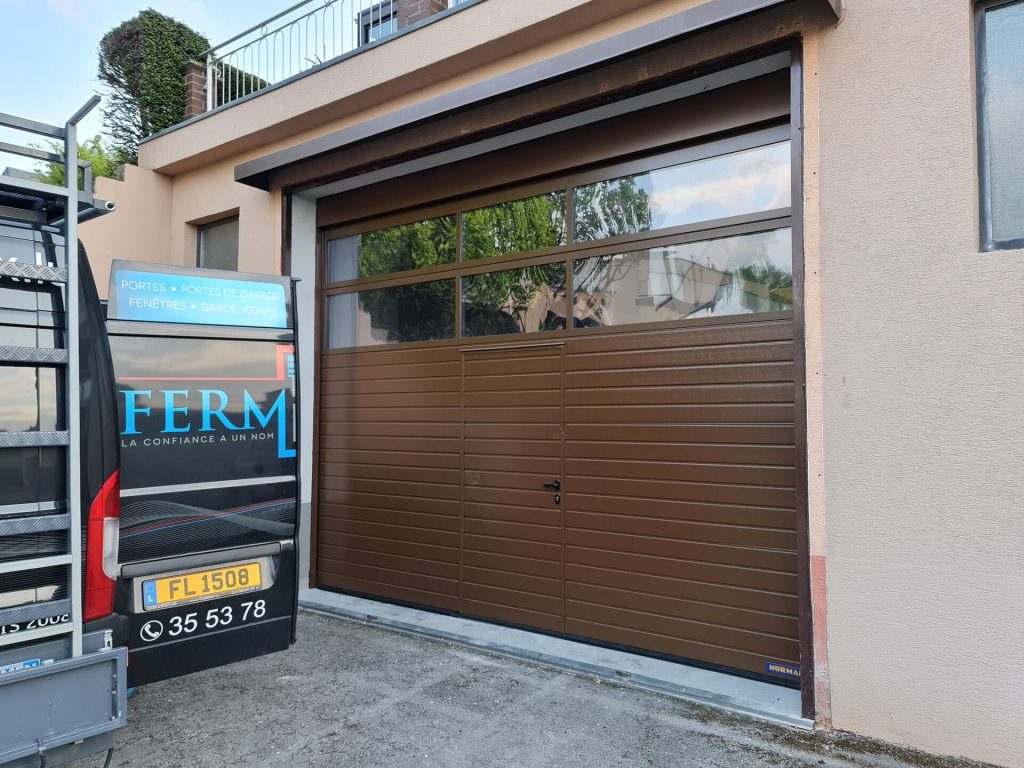 Réalisation porte de garage – Fermé-Lux Luxembourg