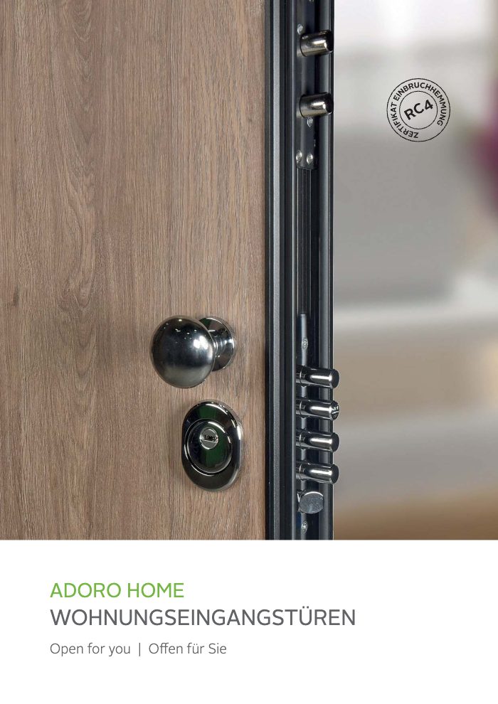 Couverture du catalogue Adoro Wohneingangstüren