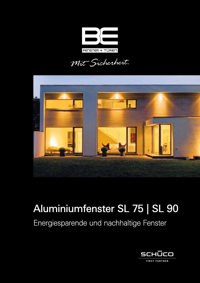 Couverture du catalogue BE Fenster und Türen AWS 75 / AWS 90 PSK
