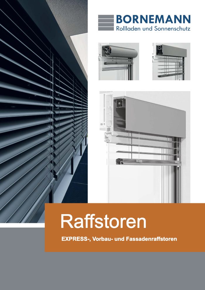 Couverture du catalogue Bornemann Raffstoren Express Vorbau / Fassadenraffstoren