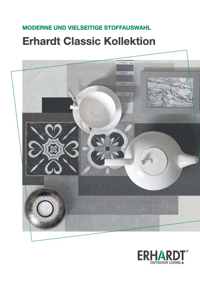 Couverture du catalogue Erhardt Markisenstoff Classic