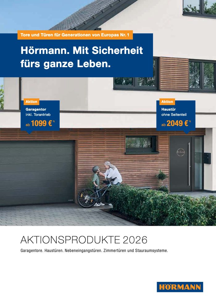 Couverture du catalogue Hörmann EuropaPromotion