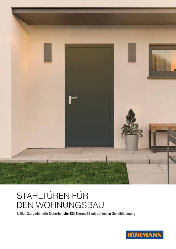 Couverture du catalogue Hörmann Stahltüren Wohnungsbau
