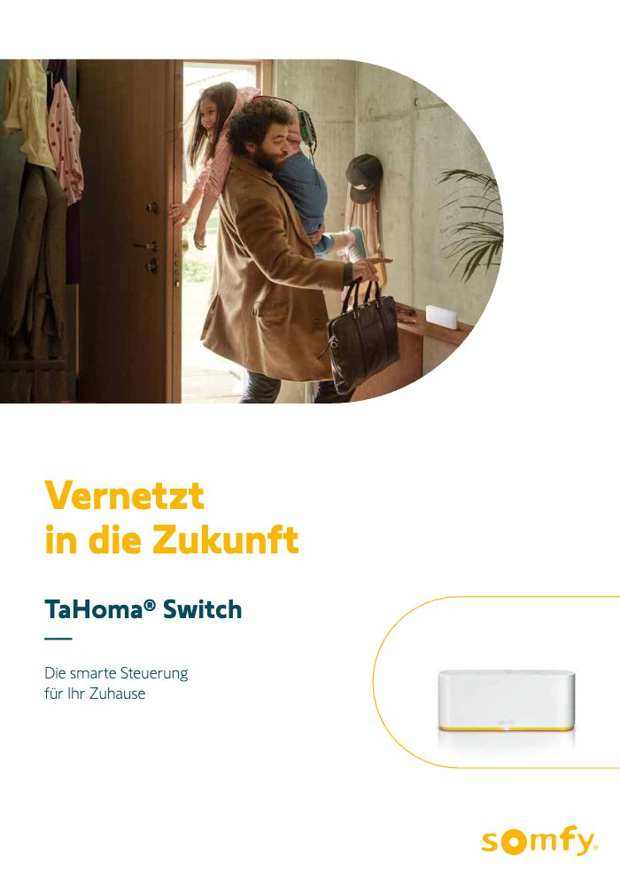 Couverture du catalogue Somfy TaHoma Switch